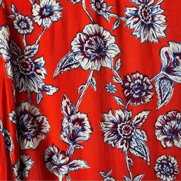 Billabong Heart Strayed Mini Floral Red Dress- Size XS - Picture 7 of 14